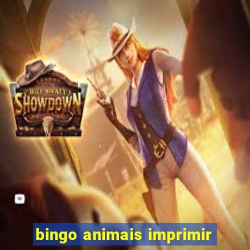 bingo animais imprimir